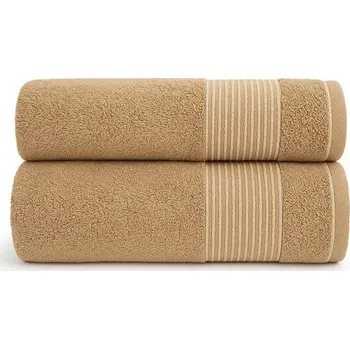 Ručník Froté ručník Portland s bordurou, 70x140 cm, kávový