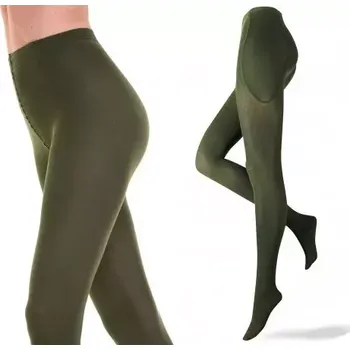 Dámské punčochy Punčocháče Velvet Cotton Plus 120 DEN - 4 (L) / olivová tmavá