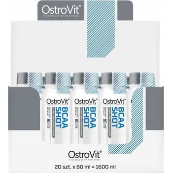 Aminokyselina BCAA Shot 20 x 80 ml OstroVit 1600 g – Multivitaminový nápoj
