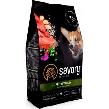 Krmivo pro psa Savory Adult All Breeds Sterilizované krůty Krůta 12 kg