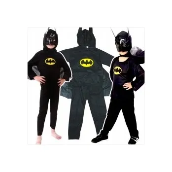 Karnevalový kostým KOSTÝM BATMAN KOMPLET PŘEVLEK MASKA KOSTÝM BATMAN PRO CHLAPCE NA PLES