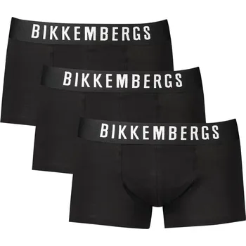 Boxerky 3PACK Pánské boxerky Bikkembergs černé L černá