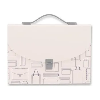 Archivační box Aktovka Foldermate Vintage, A4, 7 kapes - šedá