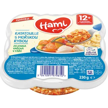 Příkrm Hami od 12. měsíce 230 g ryba
