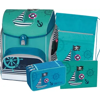 Školní batoh Školní set čtyřdílný Ocean Pirate