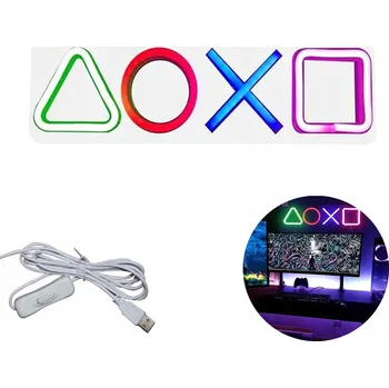 Lampička LED LAMPA PRO HRÁČE NEONOVÁ USB LAMPA PRO DEKORACI BARU NA PÁRTY DO LOŽNICE