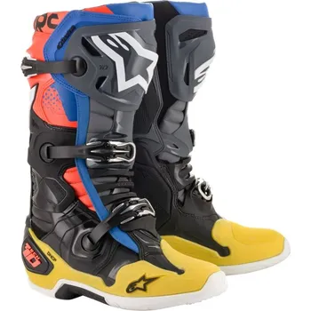 Moto obuv ALPINESTARS(MX) BOTY TECH 10 BK/YL/RD 13 (2010020-1573-13) (Velikost: 48) 2010020-1573-13