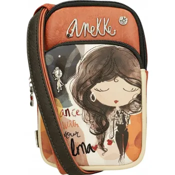 Kabelka Anekke eko kůže vícebarevná s kamínky a výšivkami