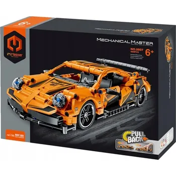 ostatní stavebnice 040196 STAVEBNÍ STAVEBNICE MECHANICKÉHO MASTER ORANŽOVÉ AUTO 490 DÍLŮ