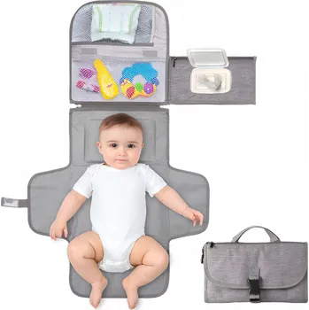 Přebalovací podložka Měkká přebalovací podložka Allbag 54 x 54 cm šedá