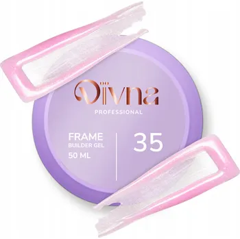 Lak na nehty DIVNA Frame Builder Gel 35 50 ml stavební gel barevný gel na nehty