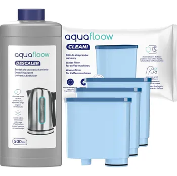 Filtr do kávovaru 3x vodní filtr pro kávovary Philips Saeco LatteGO + odvápňovač 500 ml