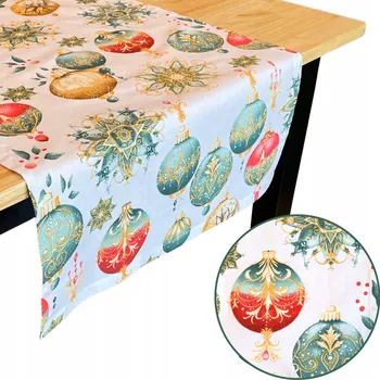 ubrus Vánoční běhoun na stůl 125x45 cm Bavlna 100% Vánoce HouseArtLife