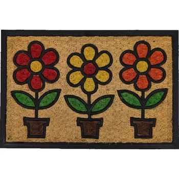 Rohožka Hotová gumová kokosová rohožka 40 x 60 cm