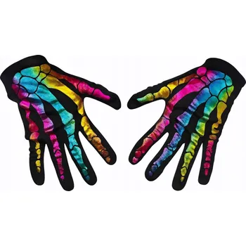 Rukavice RUKAVICE S KOSTRY, BAREVNÉ, METALICKÉ, HOLO, DĚTSKÉ