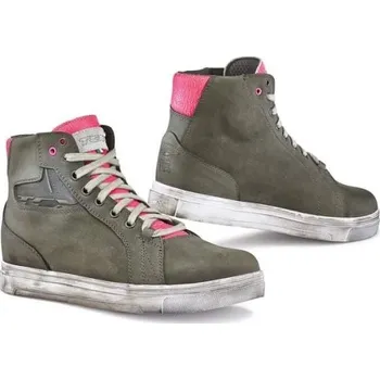 Moto obuv Dámské moto boty TCX STREET ACE LADY WP cold grey/fuchsia (Velikost: 37) MCF_9387