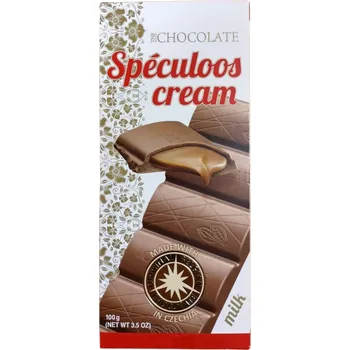Čokoláda Mléčná čokoláda plněná náplní speculoos [T-Severka, 100 g]