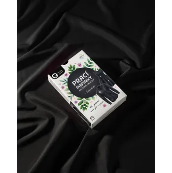 Prací prášek Prací papírky na černé oblečení EcoHaus 60 praní luční kvítí