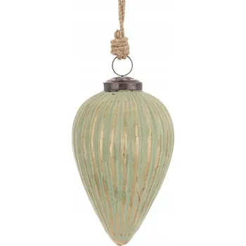 Vánoční dekorace Vánoční Koule Skleněná Royal na Vánoční Stromeček 15x8,5x8,5 cm