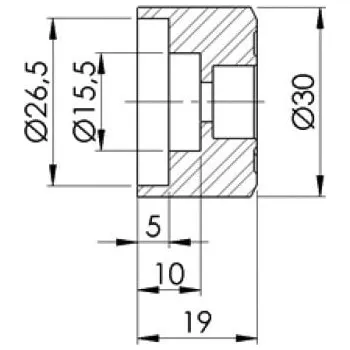 Zrcátko pro motocykl Adaptér na zpětné zrcátko PUIG ADAPTER REAR MIRROR HI-TECH IV/MP/TRACKER SPORTST 9699N černý na konec řídítek 9699N
