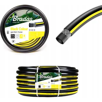 Zahradní hadice ZAHRADNÍ HADICE 30M 1/2" 3 VRSTVY SILNÁ ODOLNÁ FLEXIBILNÍ ČERNÁ BRADAS