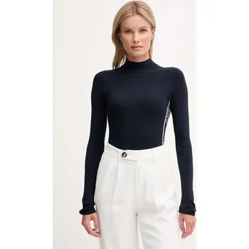 Dámský svetr Svetr Joop! dámský, tmavomodrá barva, s pologolfem, 30048372 59X, vel. 38