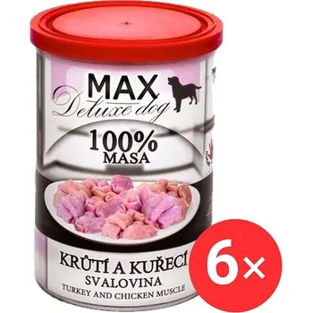 Krmivo pro psa Sokol Falco MAX deluxe krůtí a kuřecí svalovina 6 × 400 g