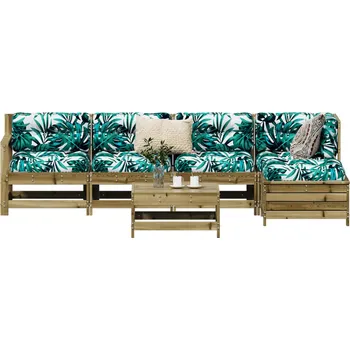 Zahradní sestava zahrada-XL 6dílná zahradní sedací souprava impregnovaná borovice 3250963