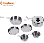Nerezová kempingová sada nádobí King Camp Backpacker III