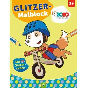 První čtění Bobo Siebenschläfer Glitzer-Malblock - Schwager & Steinlein Verlag