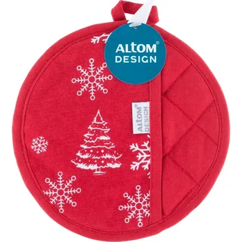 Chňapka Vánoční kuchyňská chňapka bavlna Altom Design Zimní Stromeček 18 cm