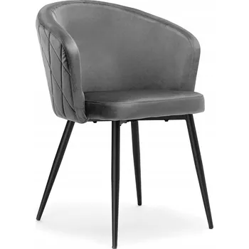Jídelní židle Židle eHokery šedý velur 1 ks