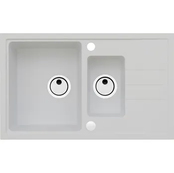 Granitový dřez Dřez jednopůlkomorový Alveus 1 granit bílý