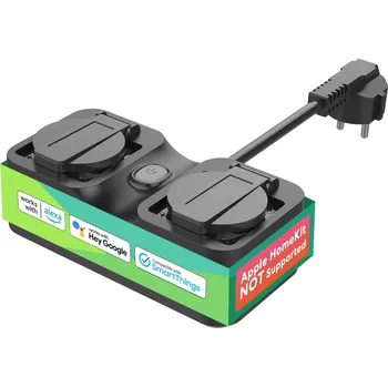 Elektrická zásuvka Elektrická Zásuvka Meross s kabelem, černá