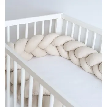 Prostěradlo Ochrana do postýlky cop 200 cm – elegantní