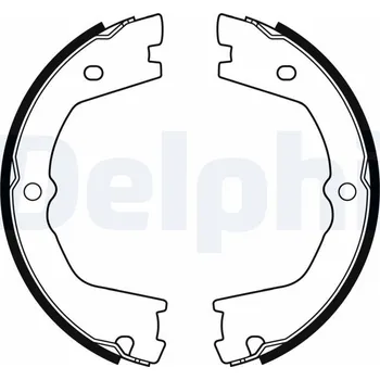 Brzdová čelist Sada brzdových čelistí, parkovací brzda DELPHI LS2178