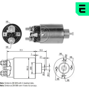Elektromagnetický spínač, startér ERA ZM4699