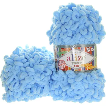 Alize Puffy Fine dětská modrá 218