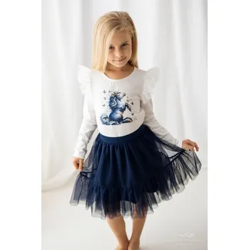 Dívčí šaty Dívčí sukýnka Lily Grey - dark blue - 116