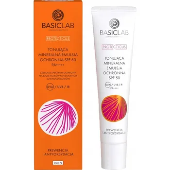 Přípravek na opalování Basiclab Tónující minerální ochranná emulze SPF 50 40 ml