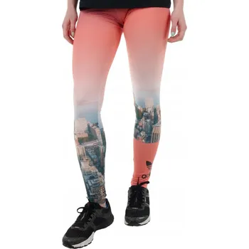 Dámské legíny Adidas dámské legíny Leggings New York Allover Print klasické dlouhé velikost 32