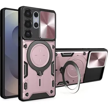 Pouzdro na mobilní telefon Kryt Samsung Galaxy S25 Ultra Techsuit CamGuard Pro - rose gold