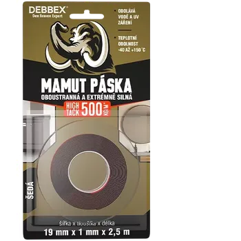 Lepicí páska Páska lepící oboustranná 19x1,0mm/2,5m MAMUT extra silná