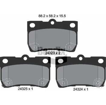 Brzdová destička Sada brzdových destiček, kotoučová brzda BENDIX Braking BPD2128