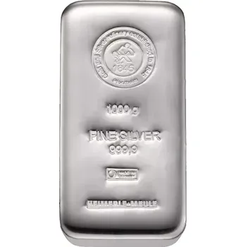Sběratelství Heimerle + Meule Investiční stříbrný slitek litý 1 kg