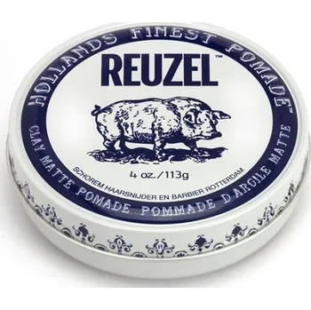 Stylingový přípravek Reuzel Clay pomáda na vlasy – matný vzhled, střední fixace & zvýraznění pramenů - Reuzel-113g