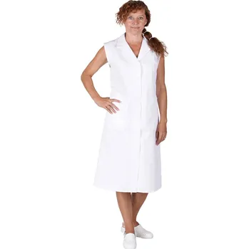 Gastro oděv Dámský plášť bez rukávů 0010, bílá, VS170
