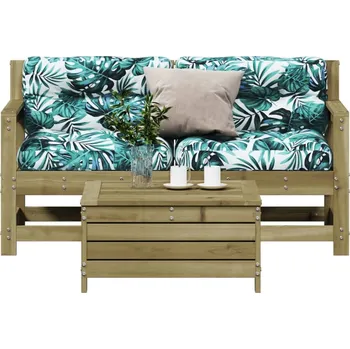 Zahradní sestava zahrada-XL 3dílná zahradní sedací souprava a podušky impregnovaná borovice 3250767