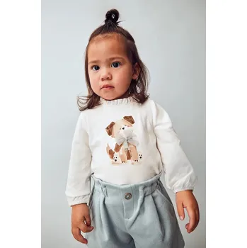 Kojenecké tričko s dlouhým rukávem Mayoral 2075.4A.Baby.9BYA modrá 05X, vel. 98