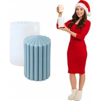 Forma na odlévání VÁNOČNÍ SILIKONOVÁ FORMA NA ODLÉVÁNÍ SVÍČEK, MÝDEL, SÁDRY A PRYSKYŘICE